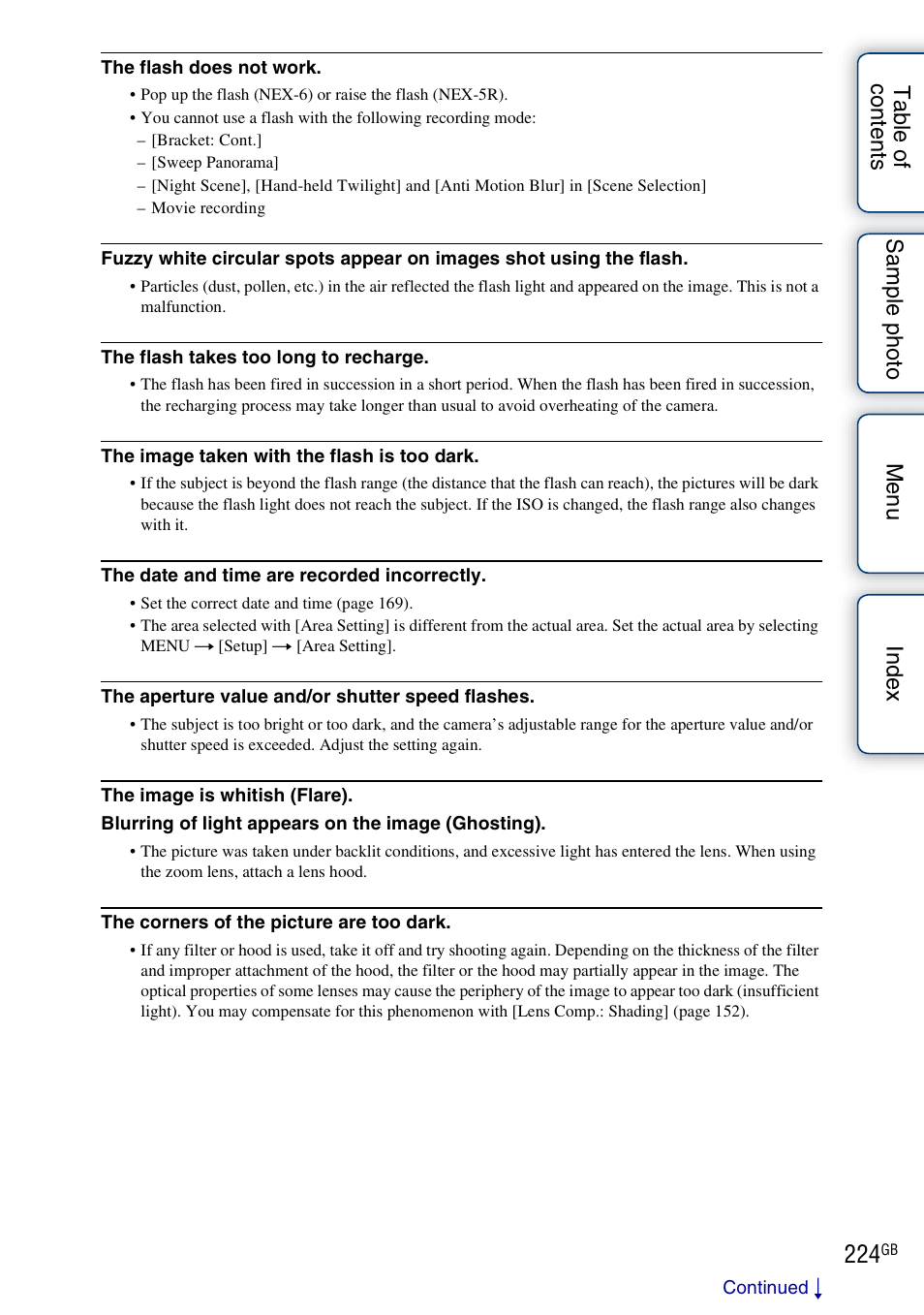 Sony NEX-5R User Manual | Page 224 / 247