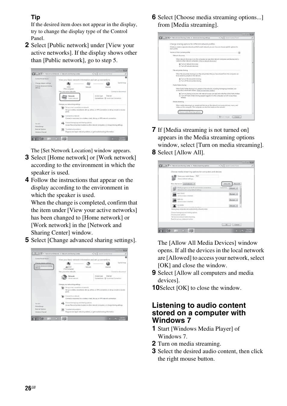 Sony SA-NS310 User Manual | Page 26 / 60