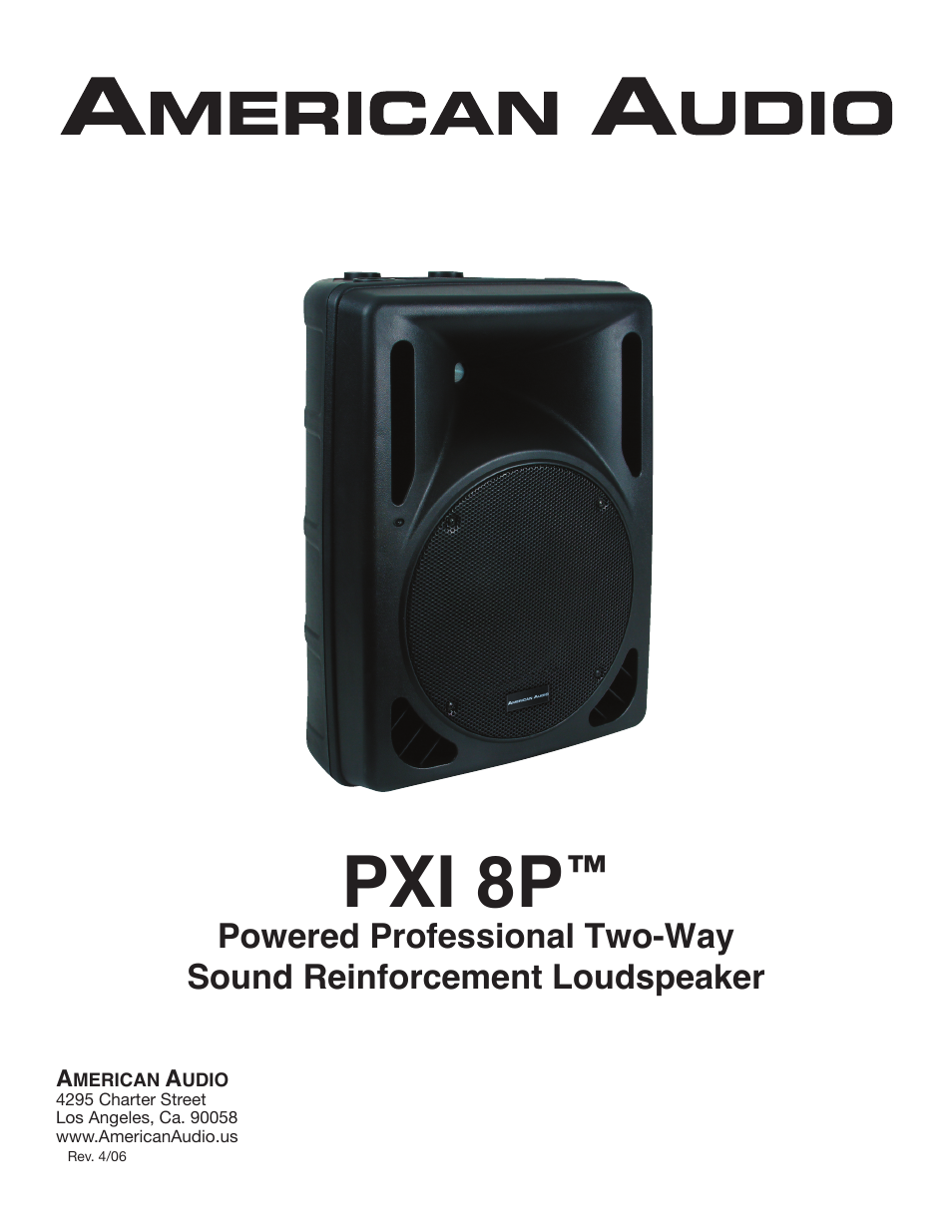 American Audio PXI 8P User Manual | 16 pages