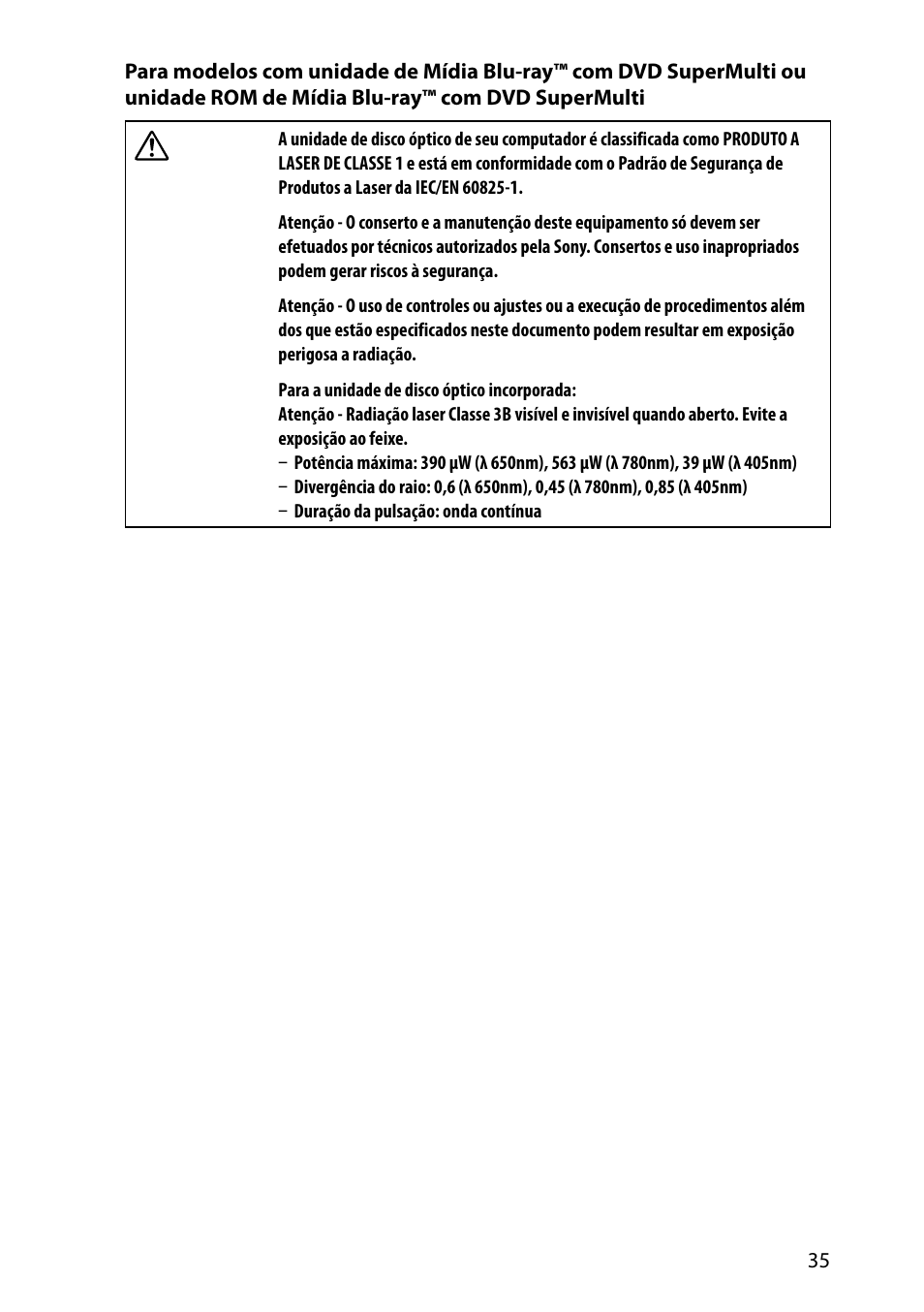 Sony VAIO VPCSA Series User Manual | Page 35 / 44