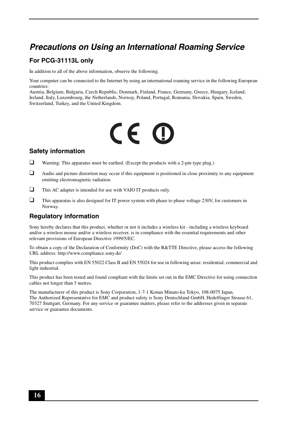 Sony VPCZ125GX User Manual | Page 16 / 24