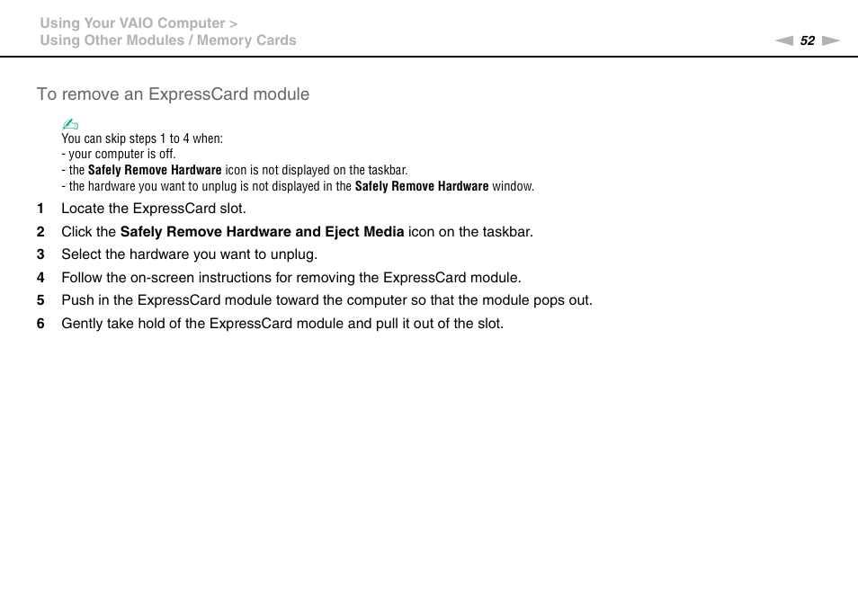 Sony VPCCW2BFX User Manual | Page 52 / 161