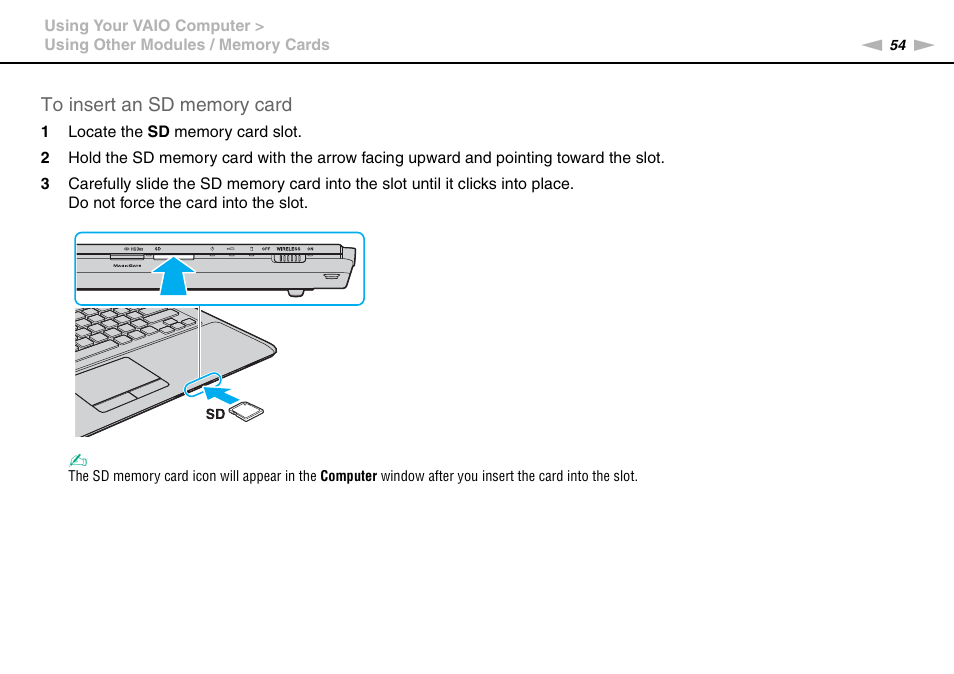 Sony VPCCW2BFX User Manual | Page 54 / 161