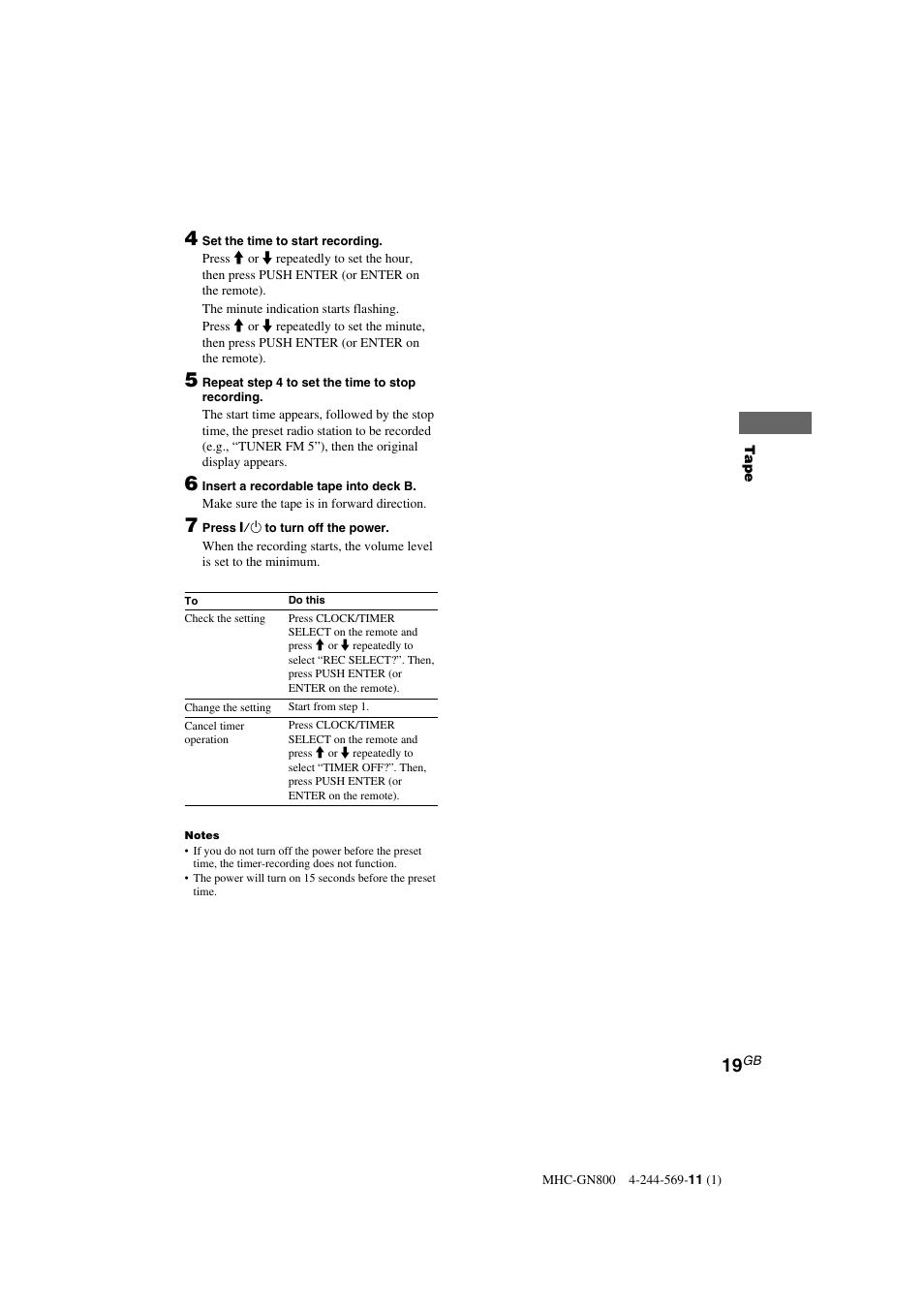 Sony MHC-GX8800 User Manual | Page 19 / 36