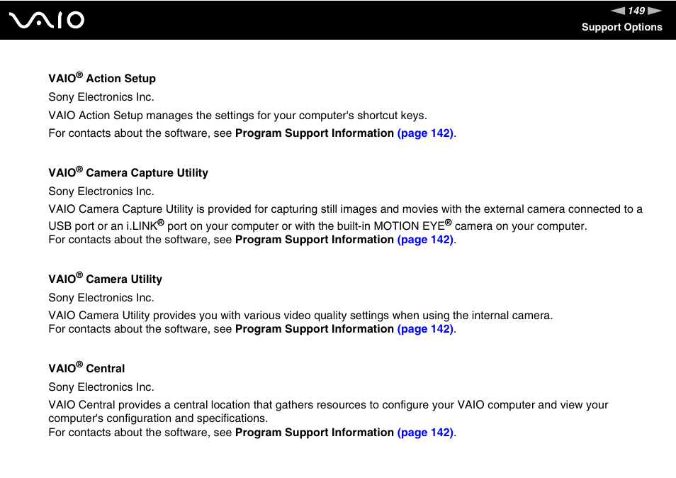 Sony VGN-N320E User Manual | Page 149 / 154