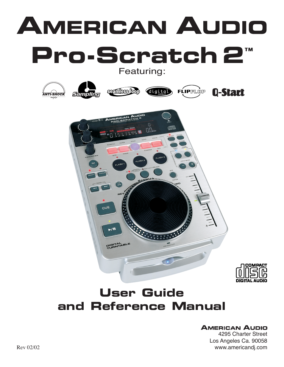 American Audio Pro-Scratch 2 User Manual | 36 pages