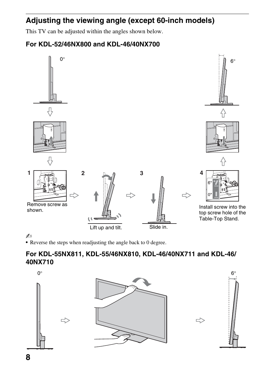 Sony KDL-52NX800 User Manual | Page 8 / 24
