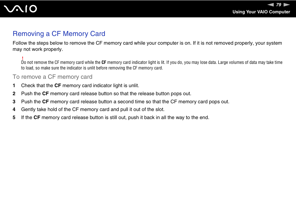 Sony VGN-AW190NAB User Manual | Page 79 / 220