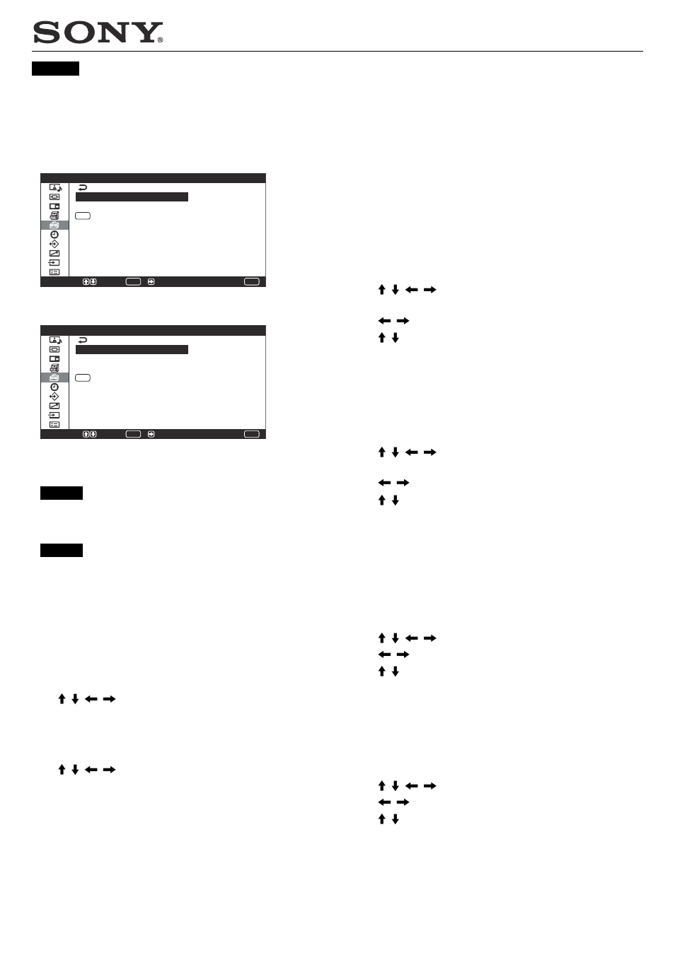 Sony PFM-42V1B User Manual | 11 pages
