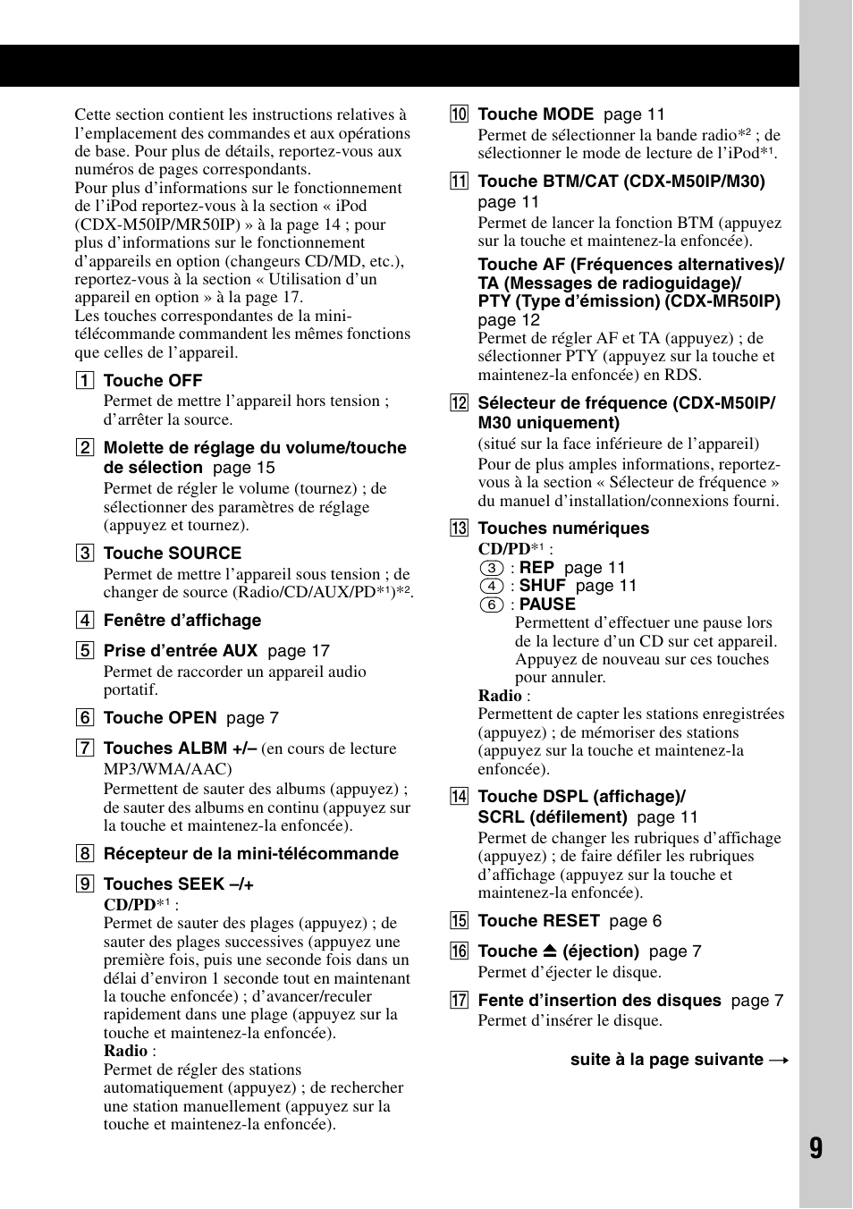 Sony CDX-M30 User Manual | Page 33 / 148