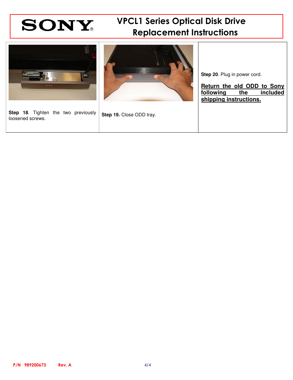 Sony VPCL137FX User Manual | Page 4 / 4