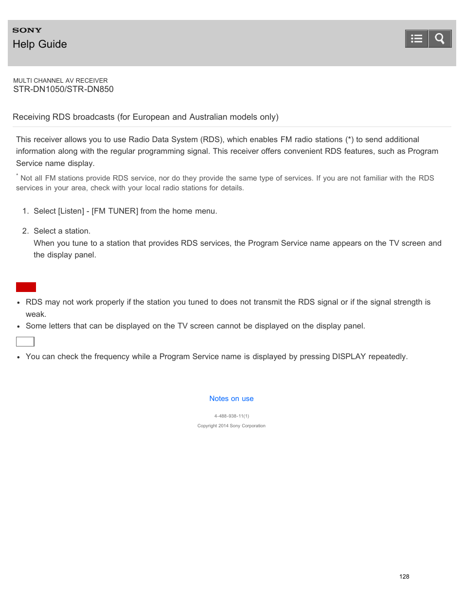 Help guide | Sony STR-DN1050 User Manual | Page 139 / 379
