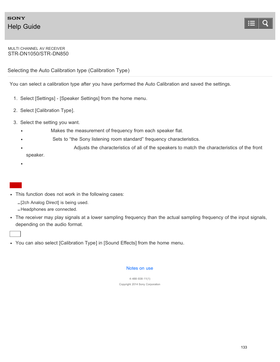 Help guide | Sony STR-DN1050 User Manual | Page 144 / 379