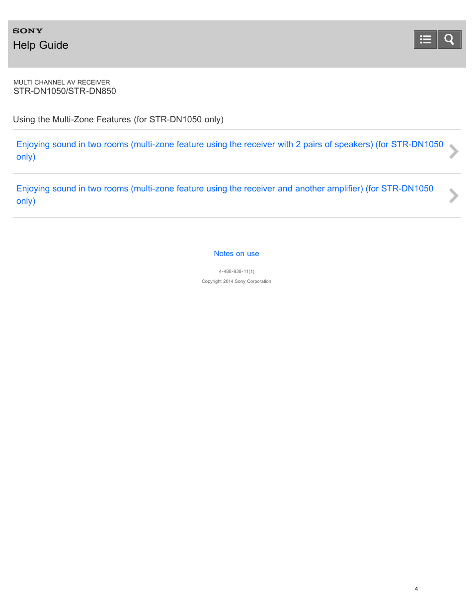 Help guide | Sony STR-DN1050 User Manual | Page 15 / 379