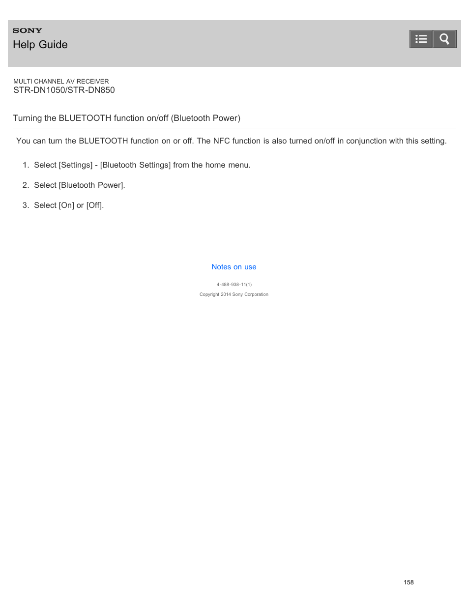 Help guide | Sony STR-DN1050 User Manual | Page 169 / 379
