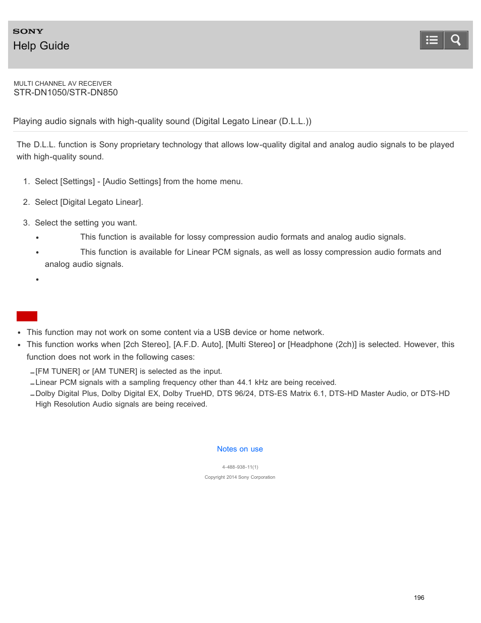 L.)), Help guide | Sony STR-DN1050 User Manual | Page 207 / 379