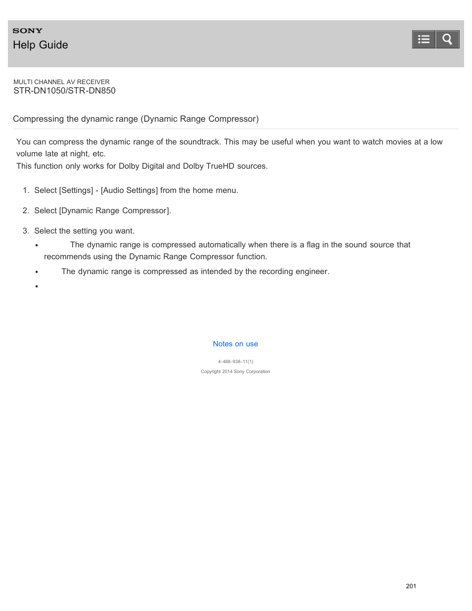 Help guide | Sony STR-DN1050 User Manual | Page 212 / 379