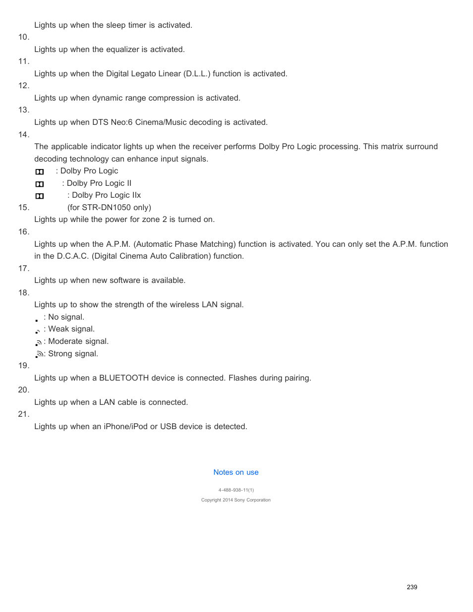 Sony STR-DN1050 User Manual | Page 250 / 379