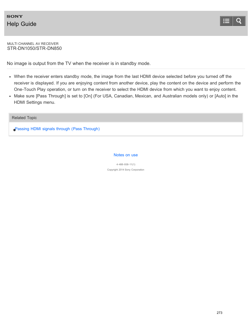 Help guide | Sony STR-DN1050 User Manual | Page 284 / 379