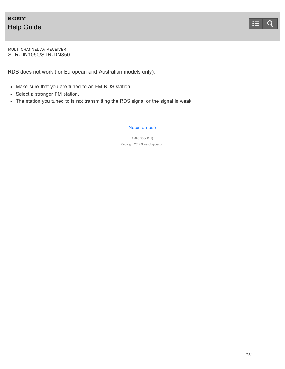 Help guide | Sony STR-DN1050 User Manual | Page 301 / 379