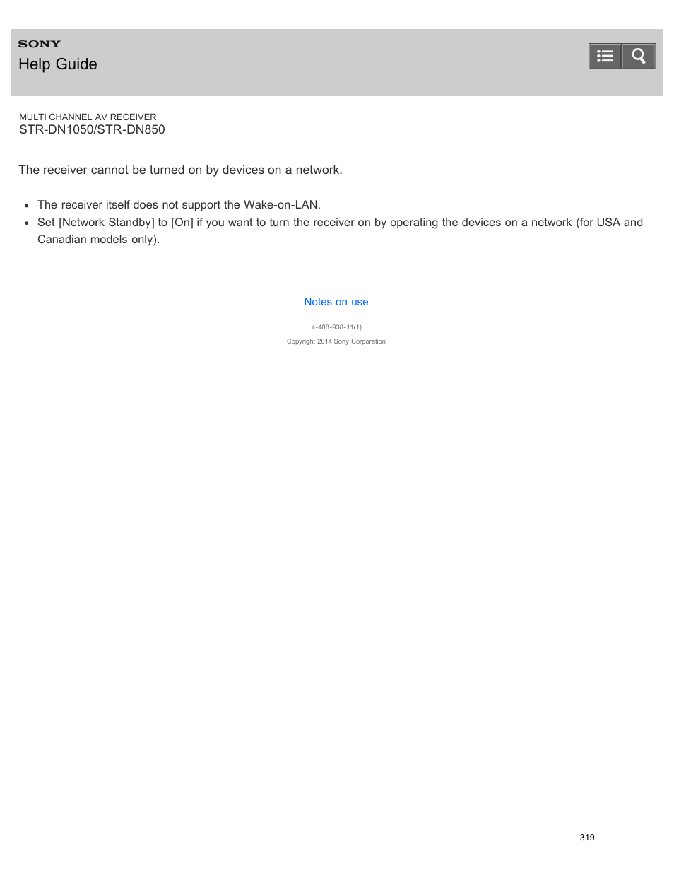 Help guide | Sony STR-DN1050 User Manual | Page 330 / 379