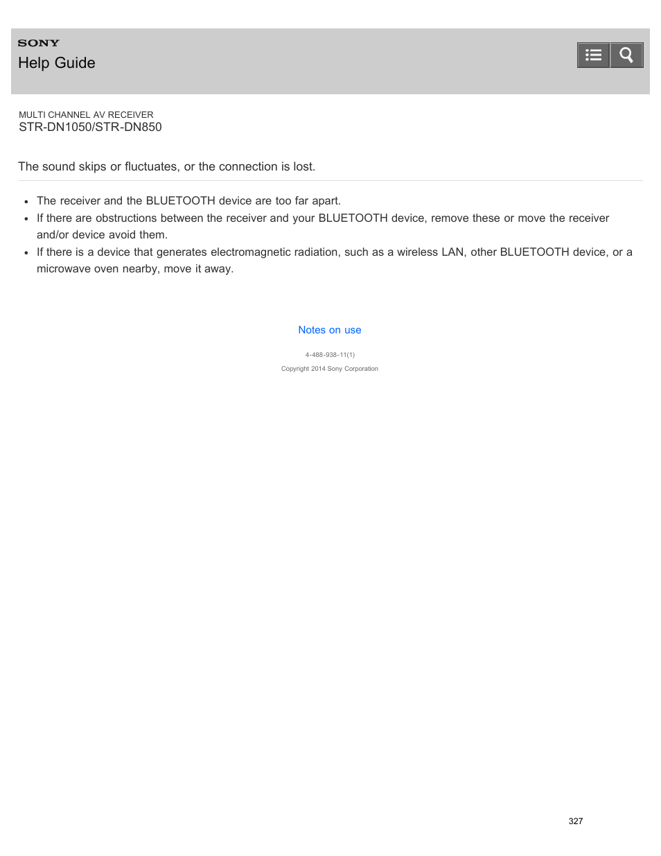 Help guide | Sony STR-DN1050 User Manual | Page 338 / 379