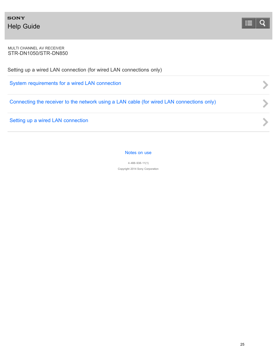 Help guide | Sony STR-DN1050 User Manual | Page 36 / 379