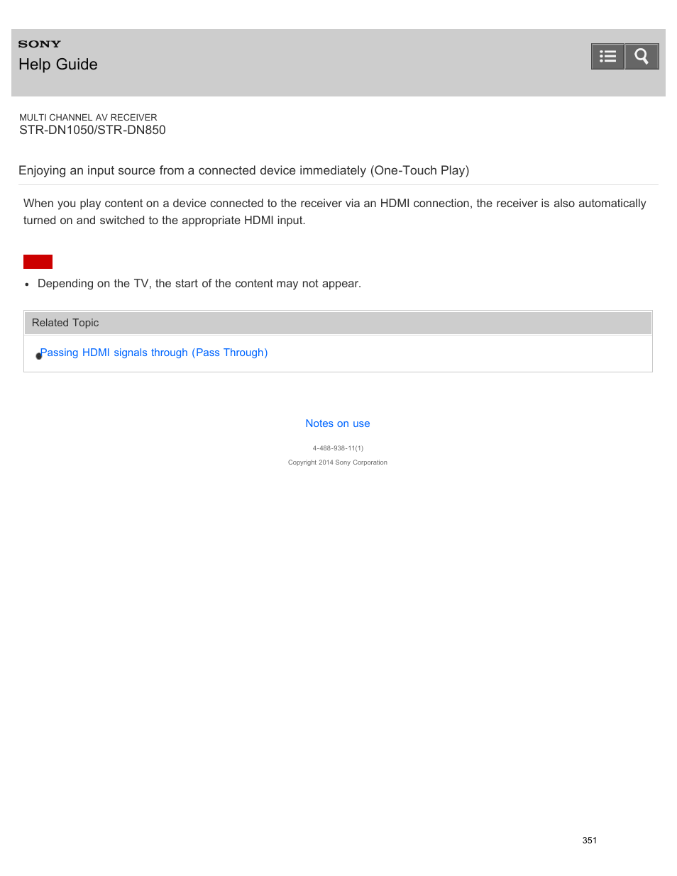 Help guide | Sony STR-DN1050 User Manual | Page 362 / 379