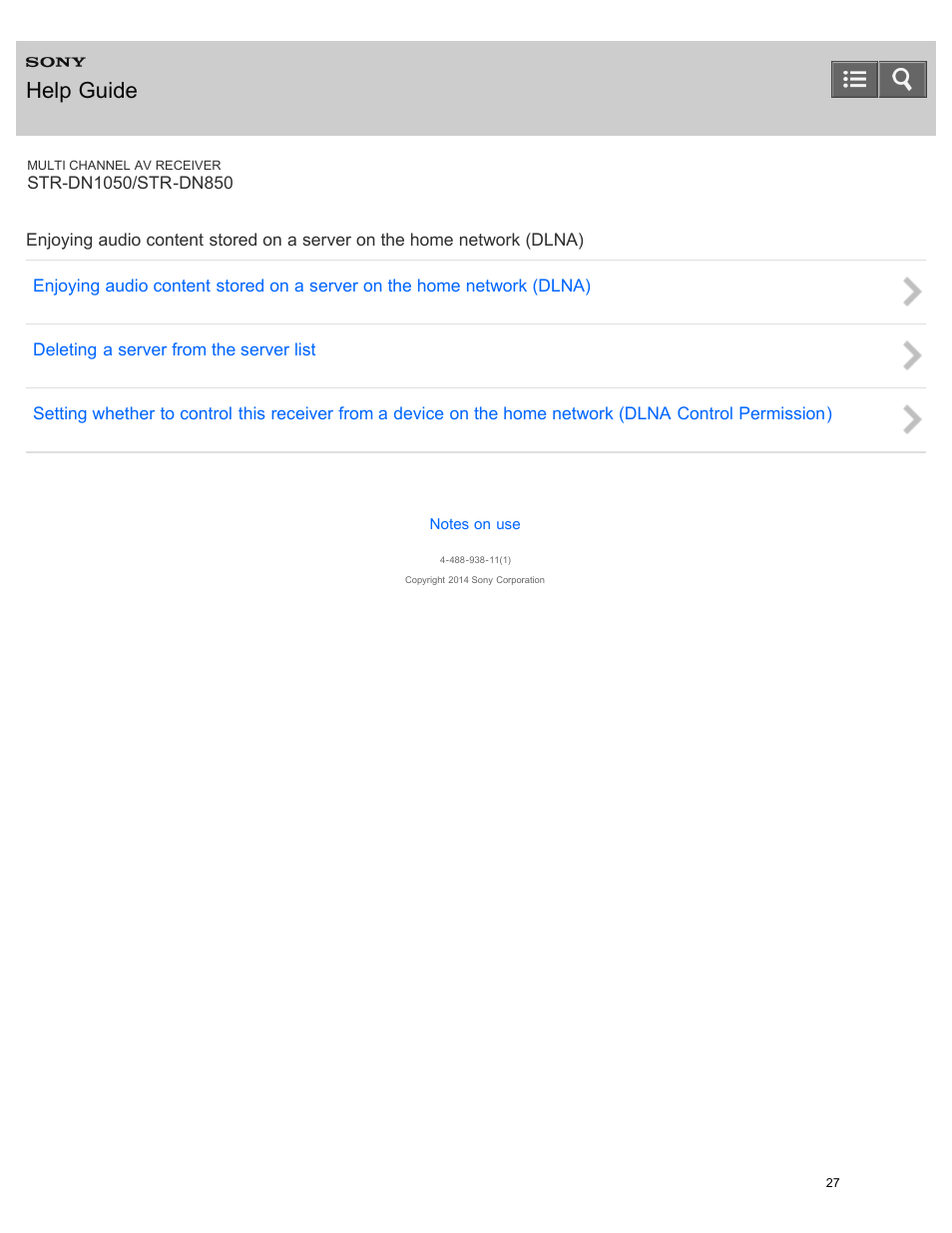 Help guide | Sony STR-DN1050 User Manual | Page 38 / 379