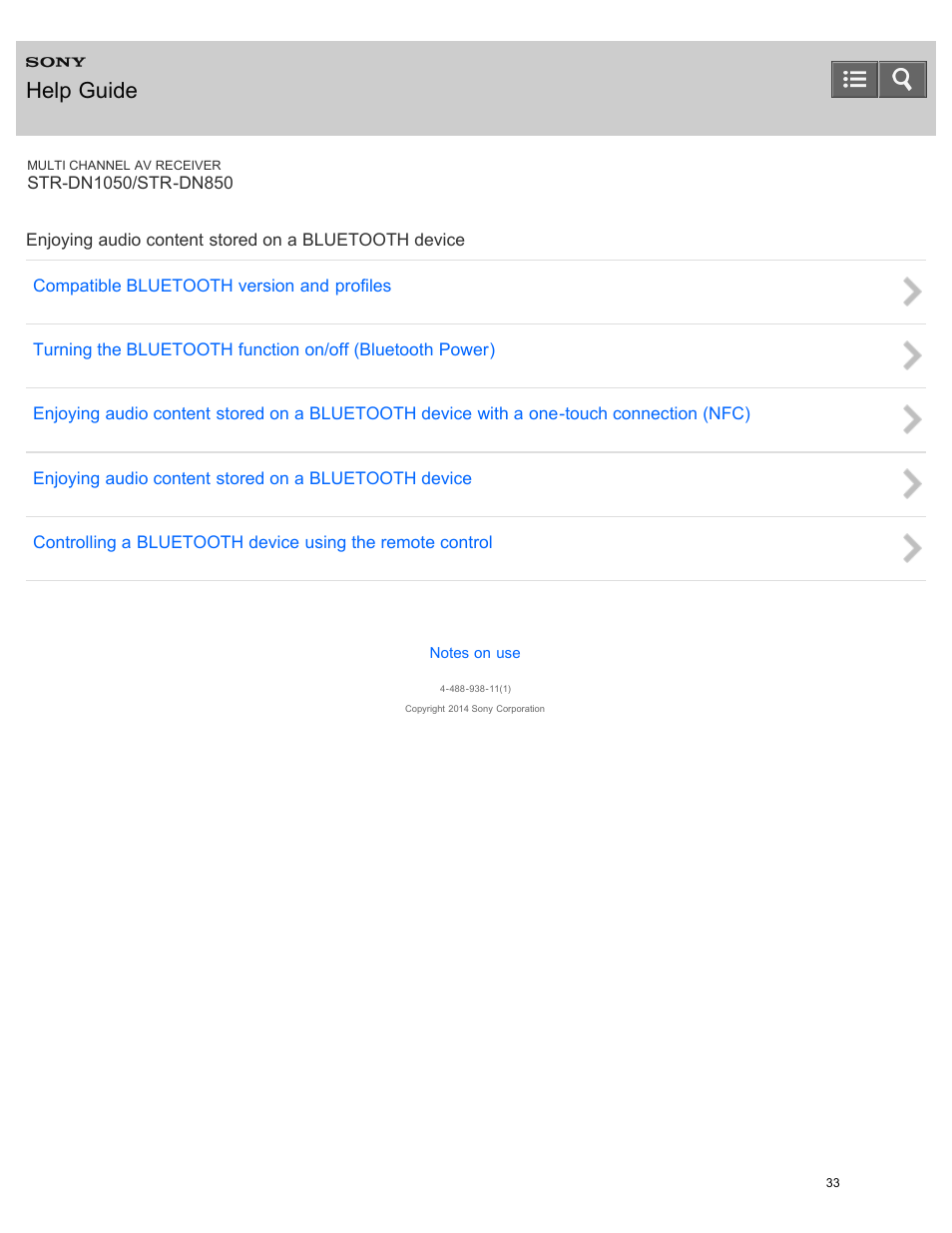 Help guide | Sony STR-DN1050 User Manual | Page 44 / 379