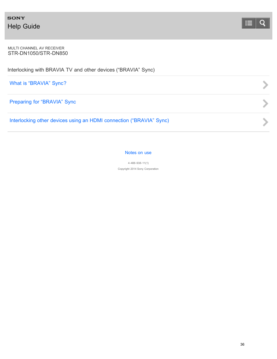 Help guide | Sony STR-DN1050 User Manual | Page 47 / 379