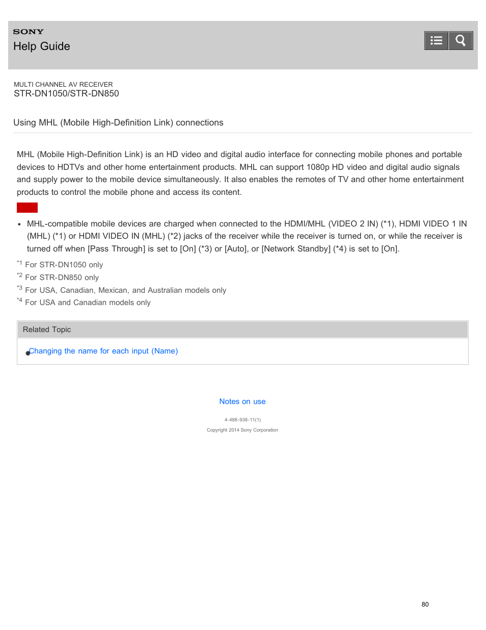 Help guide | Sony STR-DN1050 User Manual | Page 91 / 379