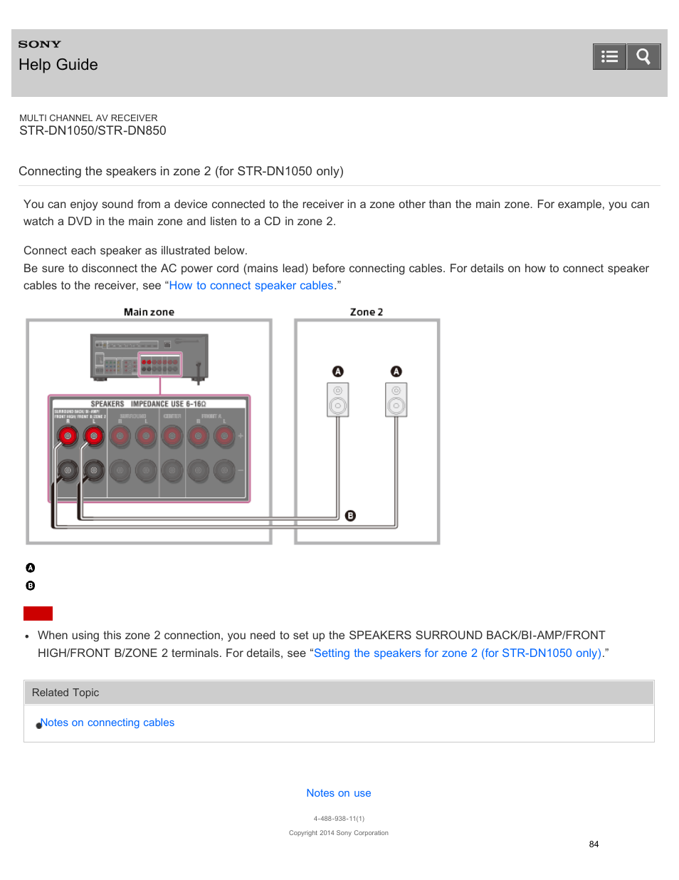 Help guide | Sony STR-DN1050 User Manual | Page 95 / 379