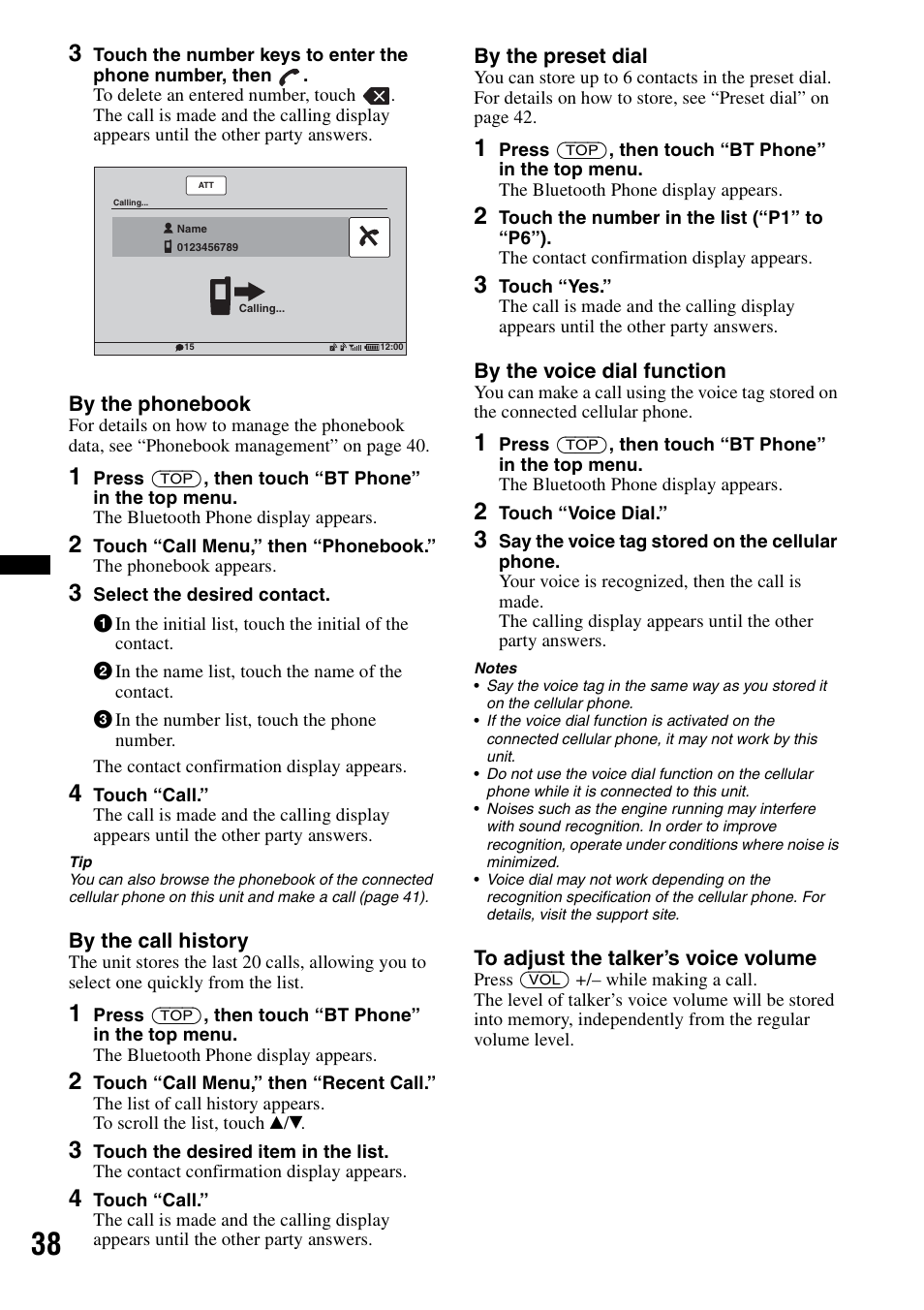 Sony XAV-70BT User Manual | Page 38 / 220