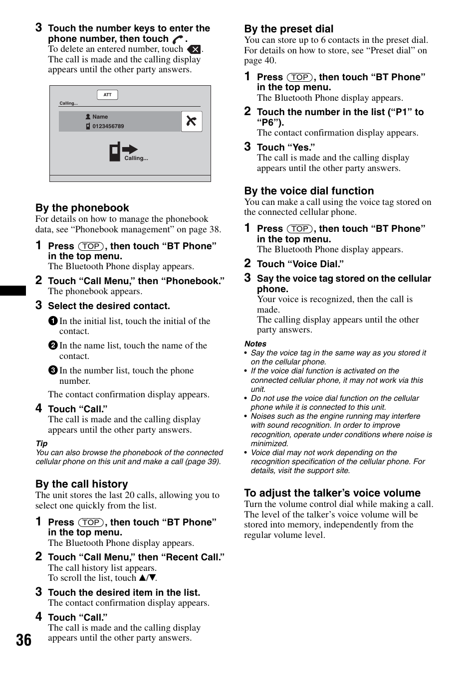 Sony XAV-622 User Manual | Page 36 / 228