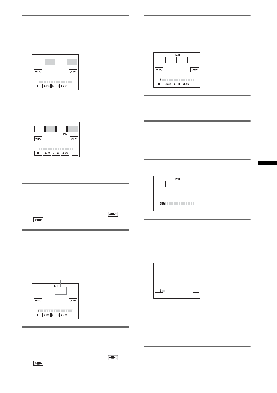 Du b b in g /e d itin g, Touch the desired item, Touch [mark in | Touch [mark out, Repeat steps 7 to 10 and create programs, Set your vcr to recording pause, Touch [start, Touch [exec, You can adjust the position with / (frame) | Sony DCR-HC85 User Manual | Page 103 / 152