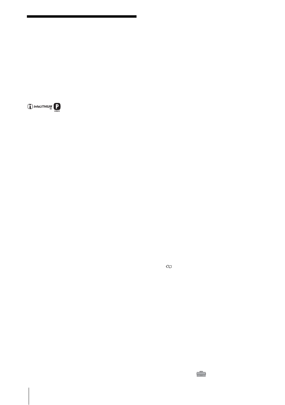 About the “infolithium” battery pack, P. 130) | Sony DCR-HC85 User Manual | Page 130 / 152