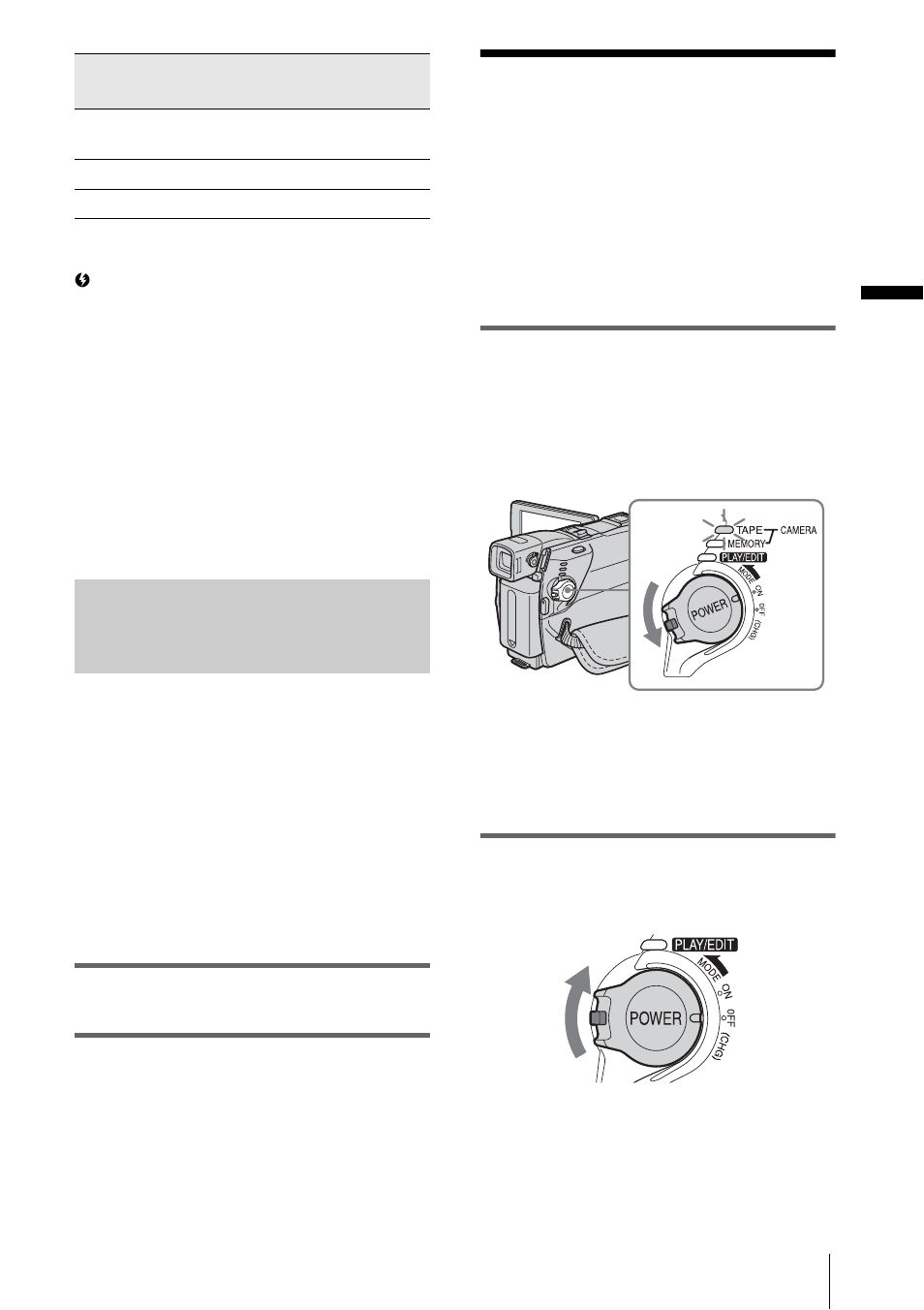 Using an outside power source, Step 3: turning the power on, Get ting st art e d 17 | Sony DCR-HC85 User Manual | Page 17 / 152