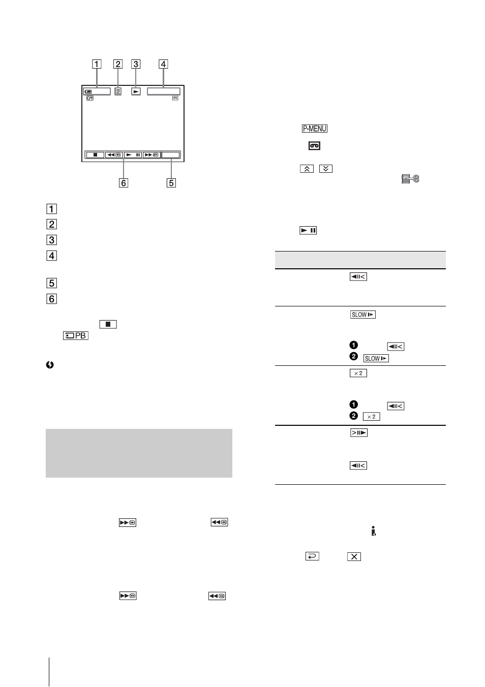 Playing back in various modes, 50 indicators displayed during tape playback | Sony DCR-HC85 User Manual | Page 50 / 152