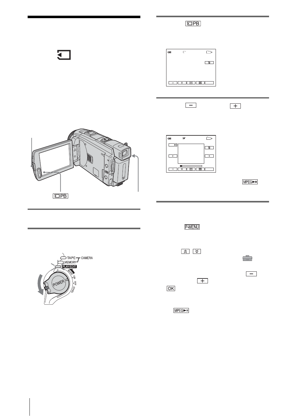 Viewing recordings on a “memory stick duo | Sony DCR-HC85 User Manual | Page 52 / 152