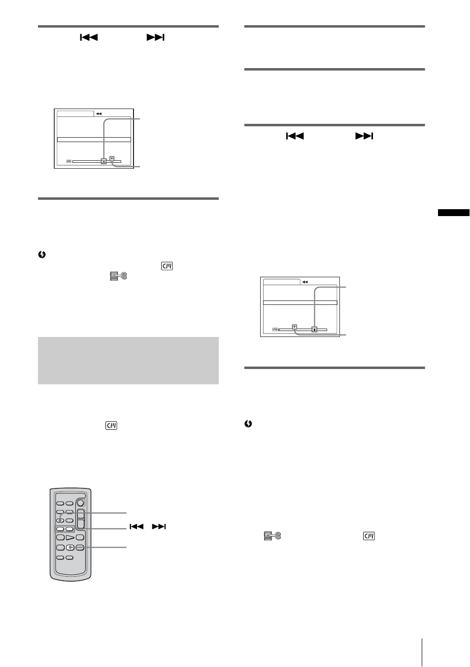 P. 61), Pla yba ck, Press stop on the remote commander | Sony DCR-HC85 User Manual | Page 61 / 152