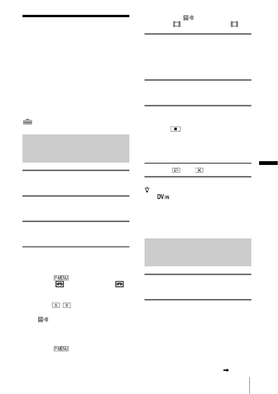 Recording pictures from a vcr or tv | Sony DCR-HC85 User Manual | Page 95 / 152