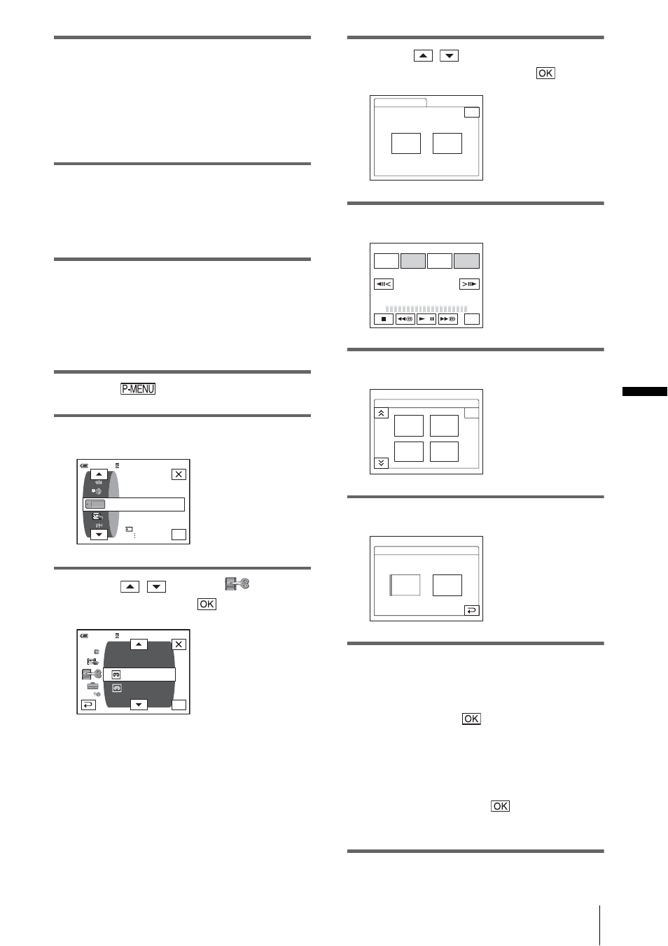 Du b b in g /e d itin g, Prepare your vcr, Prepare your camcorder (playing device) | Touch, Touch [menu, Touch / to select (edit/ play), then touch, Touch / to select [prog.edit], then touch, Touch [other device, Touch [edit set, Touch [control | Sony DCR-HC85 User Manual | Page 99 / 152