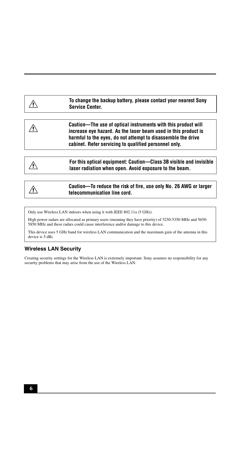 Sony VGN-C190PB User Manual | Page 6 / 20