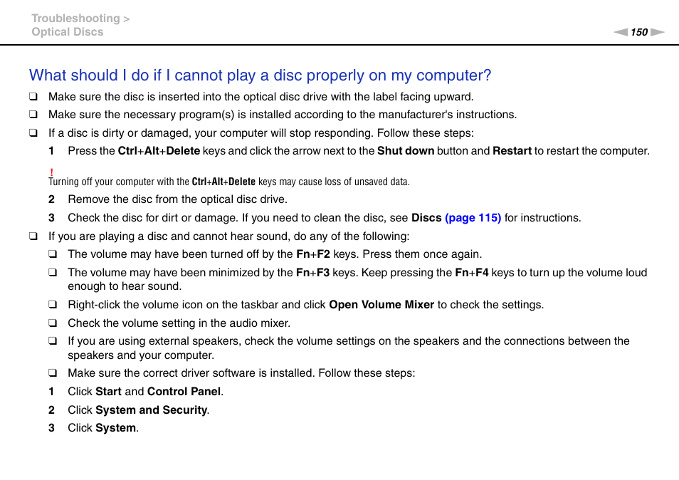 Sony VPCF221FX User Manual | Page 150 / 176