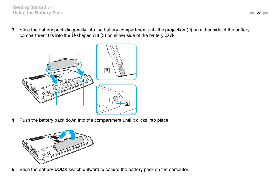 Sony VPCF221FX User Manual | Page 22 / 176