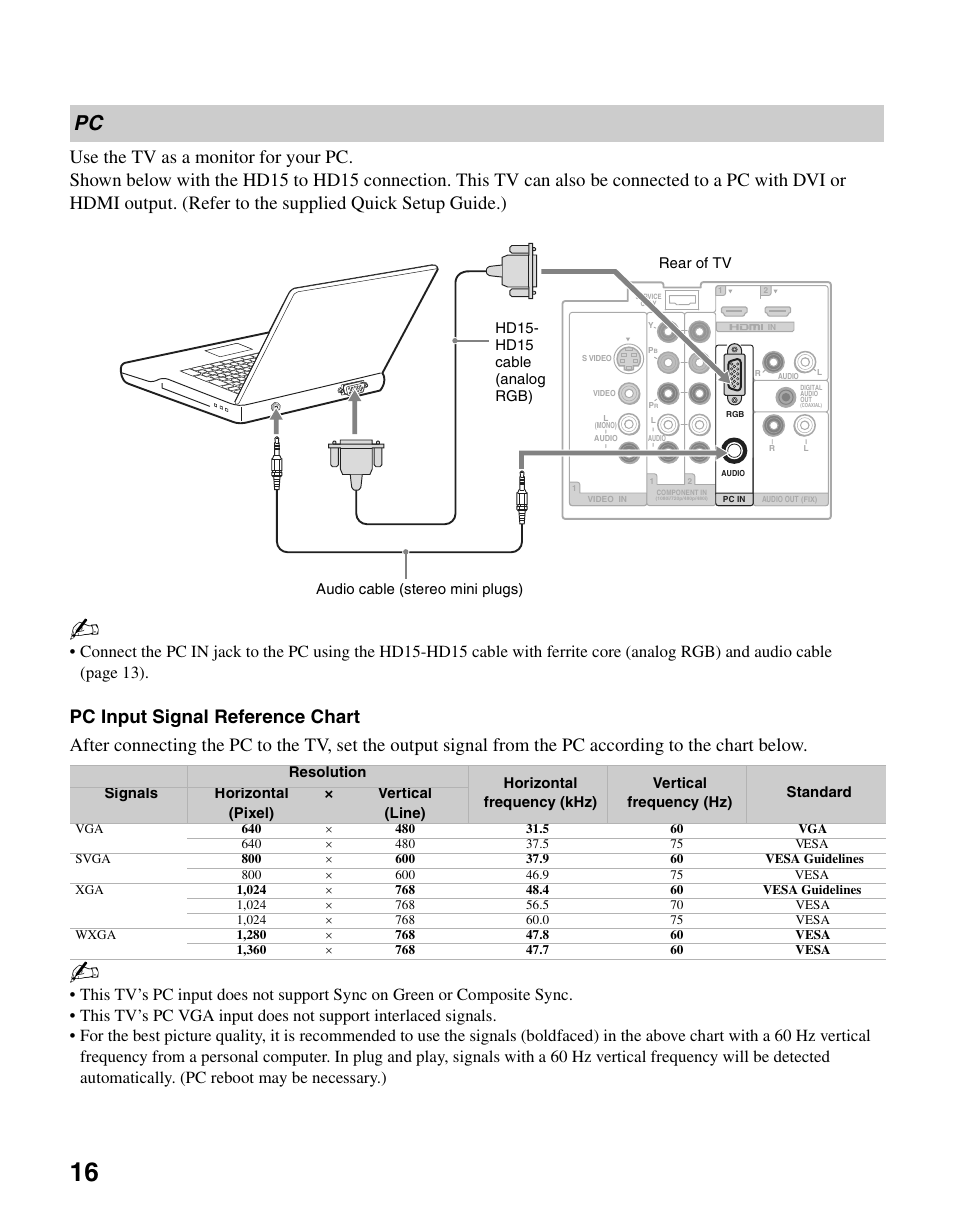 Sony KDL-26M4000 User Manual | Page 16 / 48