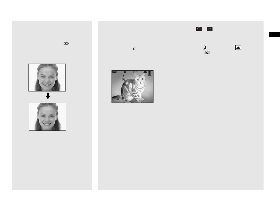 Shooting images with the af illuminator | Sony DSC-P100LJ User Manual | Page 29 / 128