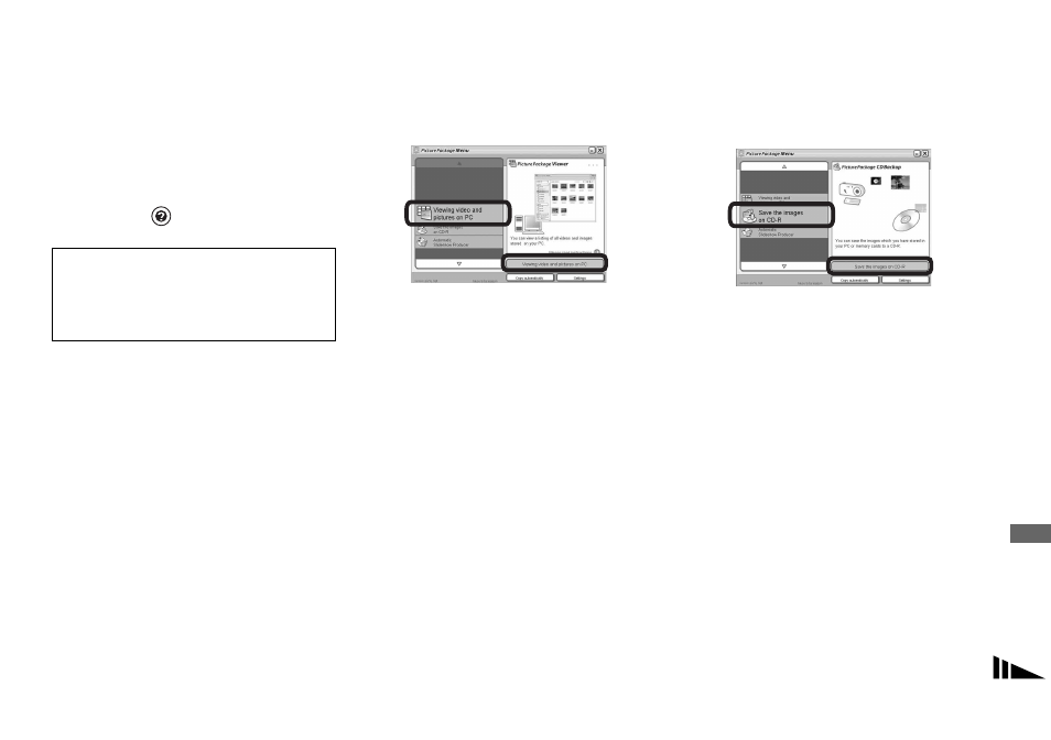 Using “picture package | Sony DSC-P100LJ User Manual | Page 91 / 128