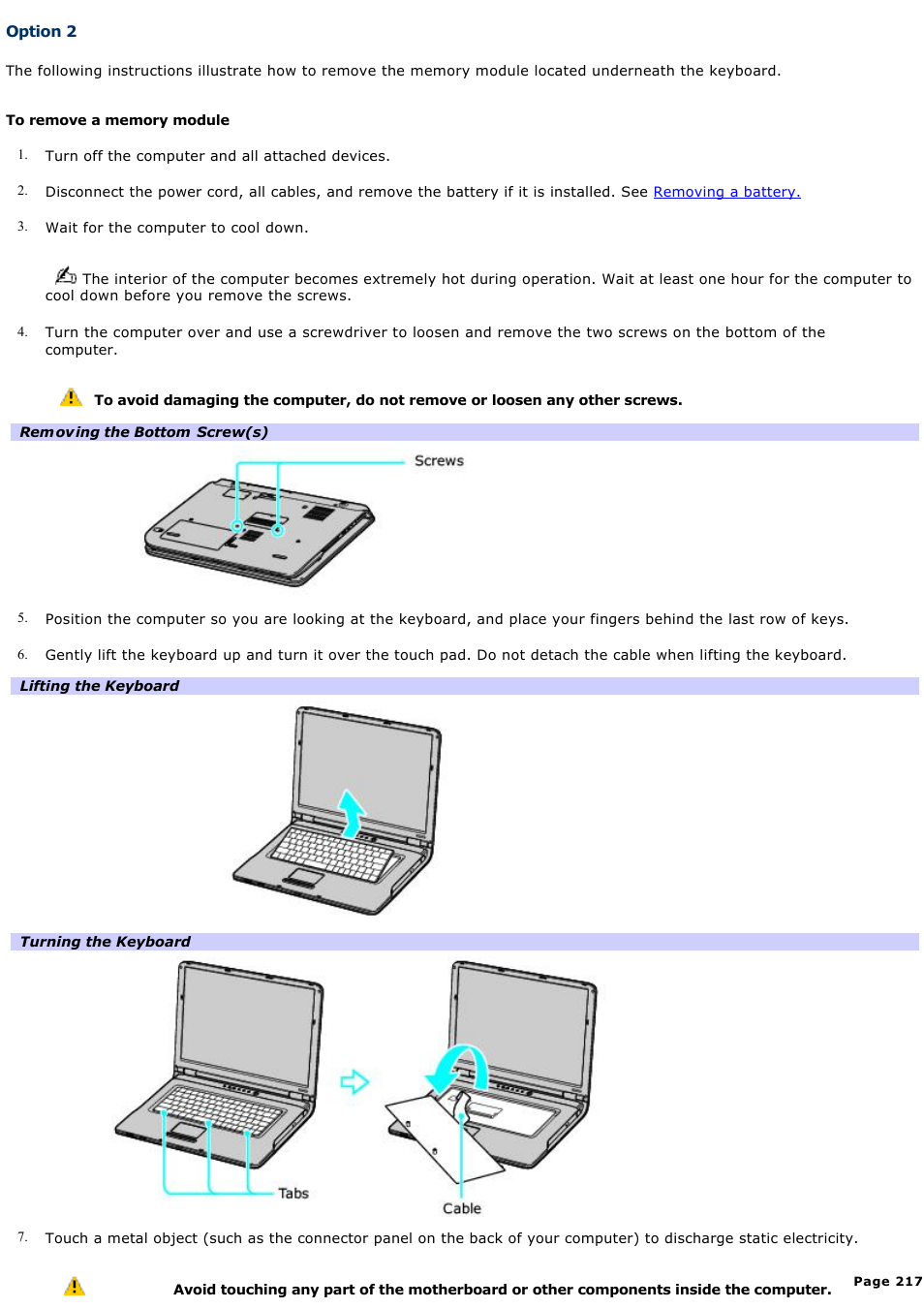 Option 2 | Sony VGN-A190 User Manual | Page 217 / 315